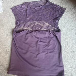 Purple lace top